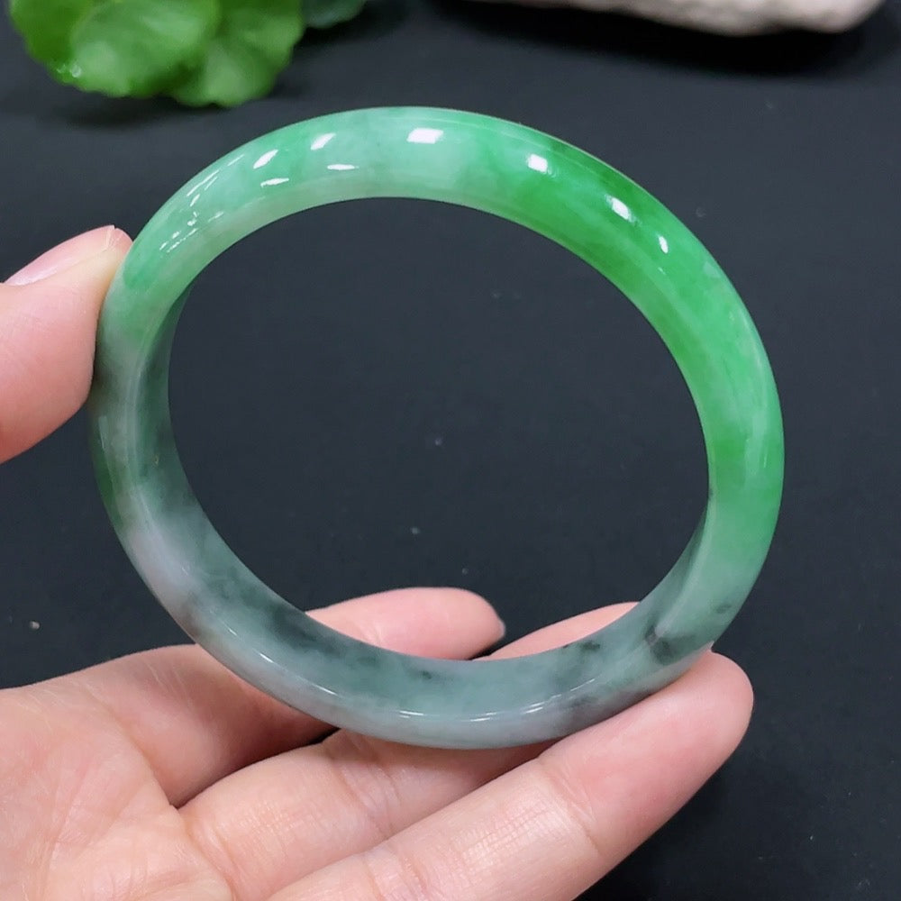 Jadeite Circular Bracelet, Inner Diameter 59.7, Total Weight Approx. 48.57g