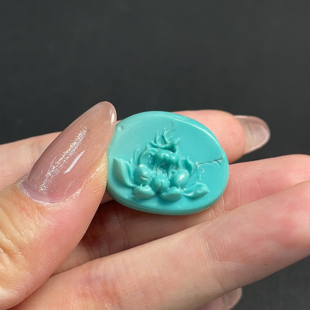 Turquoise Pendant Containing Other Mineral Components