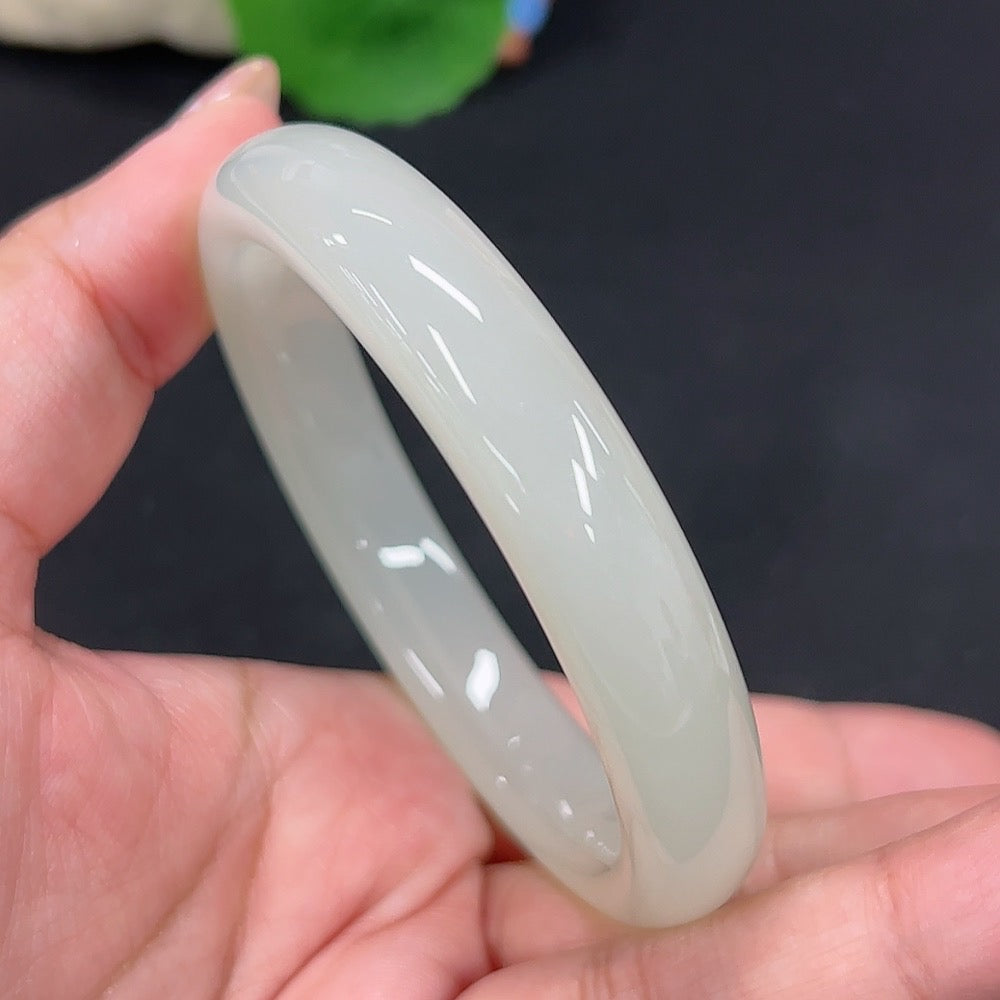 Hetian Jade Round Bracelet Size 58.3 Total Weight Approx.51g