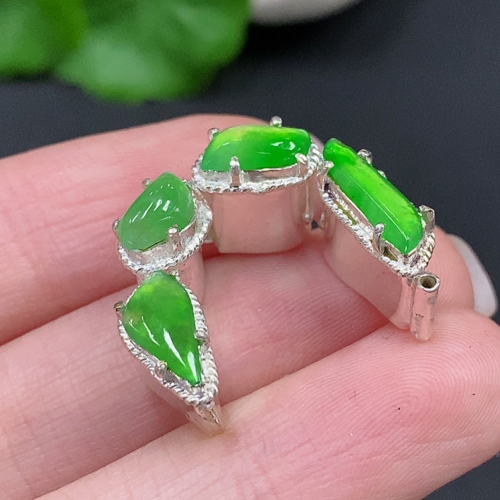 Jadeite Inlay Piece Non-Gold Inlay