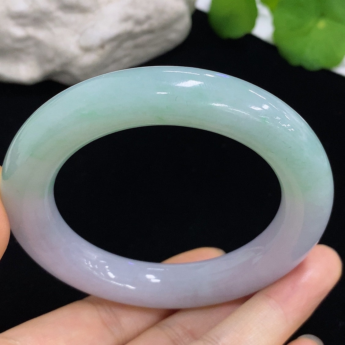 Jadeite Round Bangle Size 55 Total Weight Approx. 81.57g