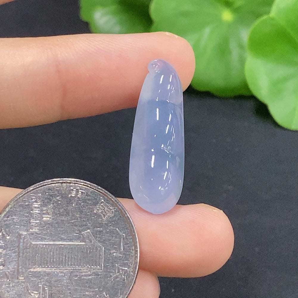 Jadeite Lucky Bean Inlay Piece