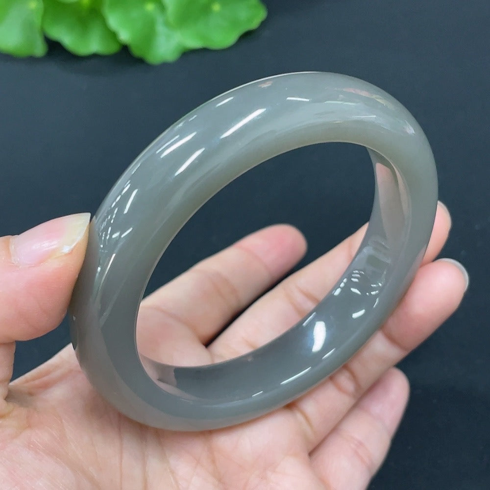 Hetian Jade Round Bracelet Size 57.6 Total Weight Approx. 69.6g