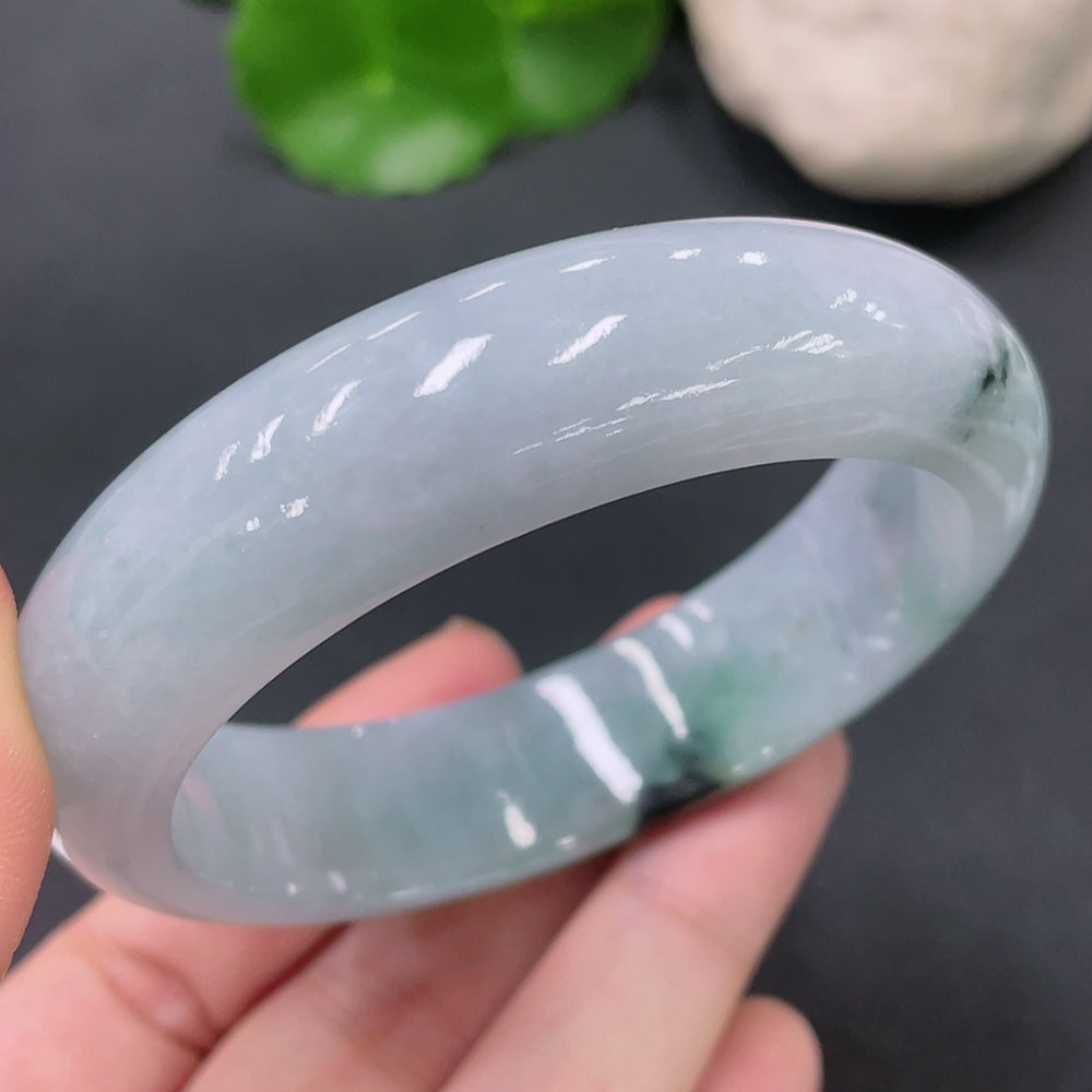 Jadeite Round Bangle Size 56.9 Total Weight 76.864g