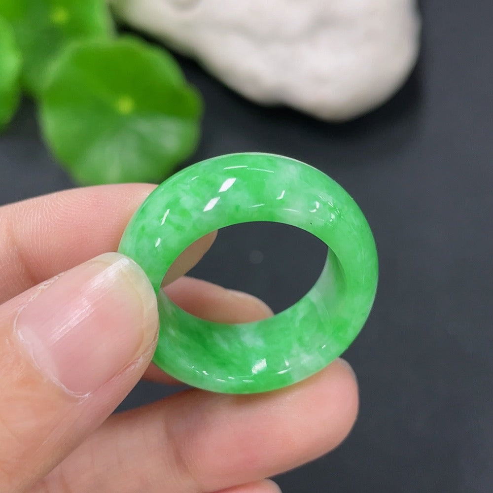 Jadeite Ring Size 22 Total Weight Approx. 9.45g