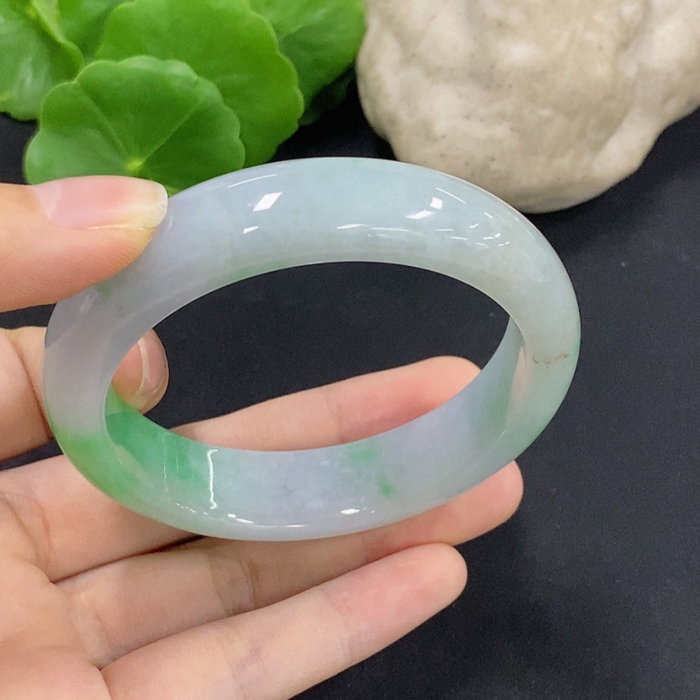 Jadeite Round Bangle Size 55.8 Total Weight Approx. 62.65g