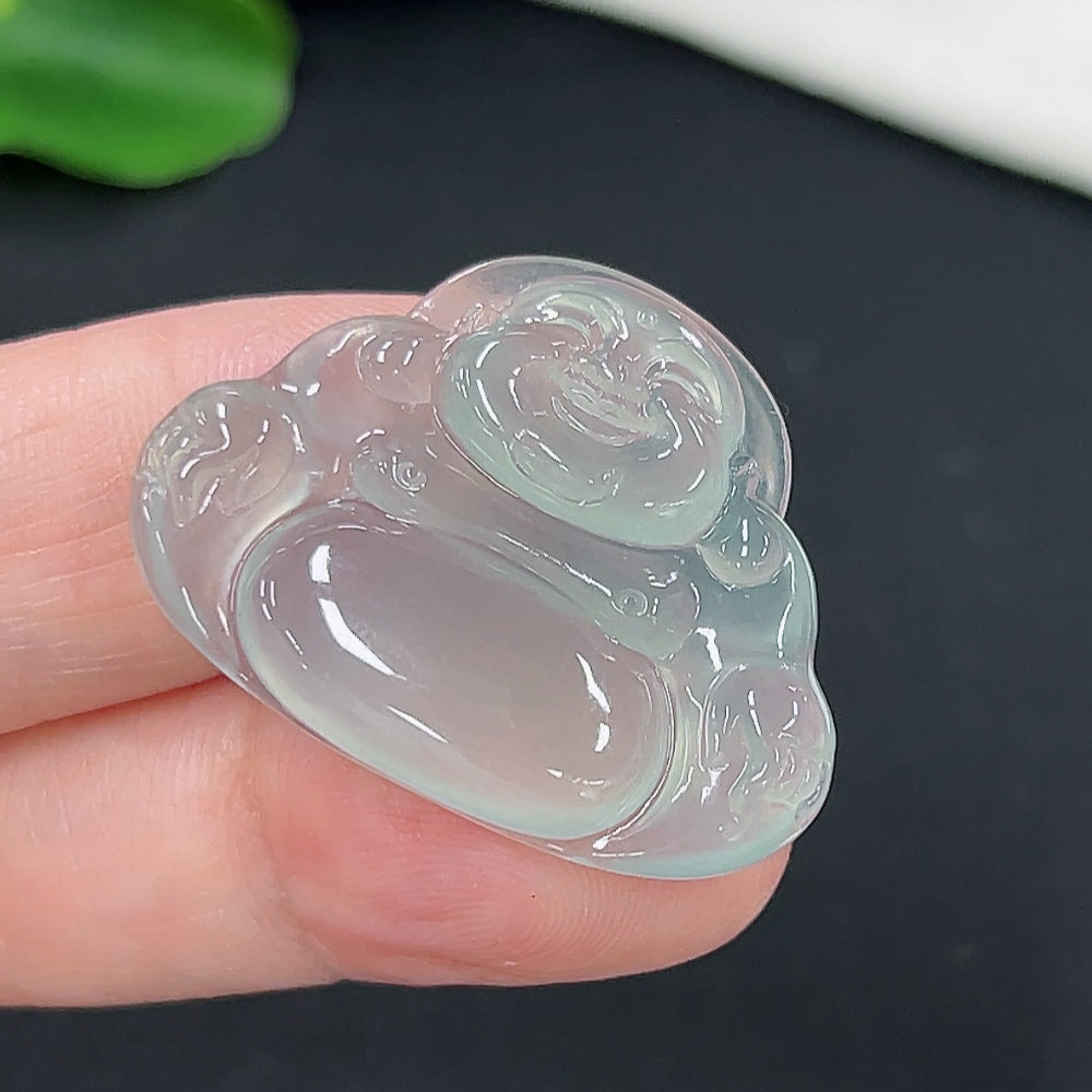 Jadeite Buddha Pendant Total Weight Approximately 6.1g