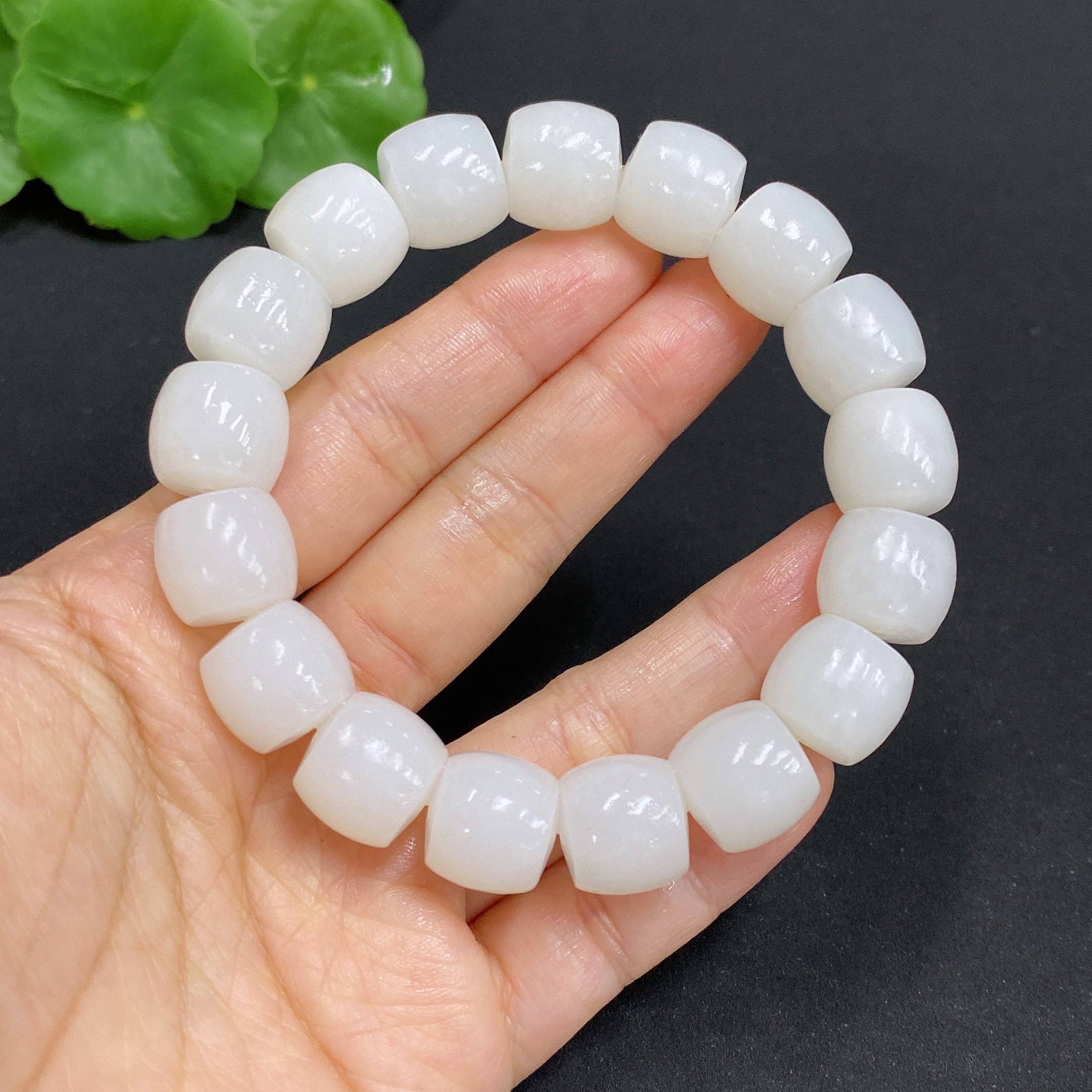 Hetian Jade Bracelet, Approx. 12.7mm, Total Weight Approx. 65.2g