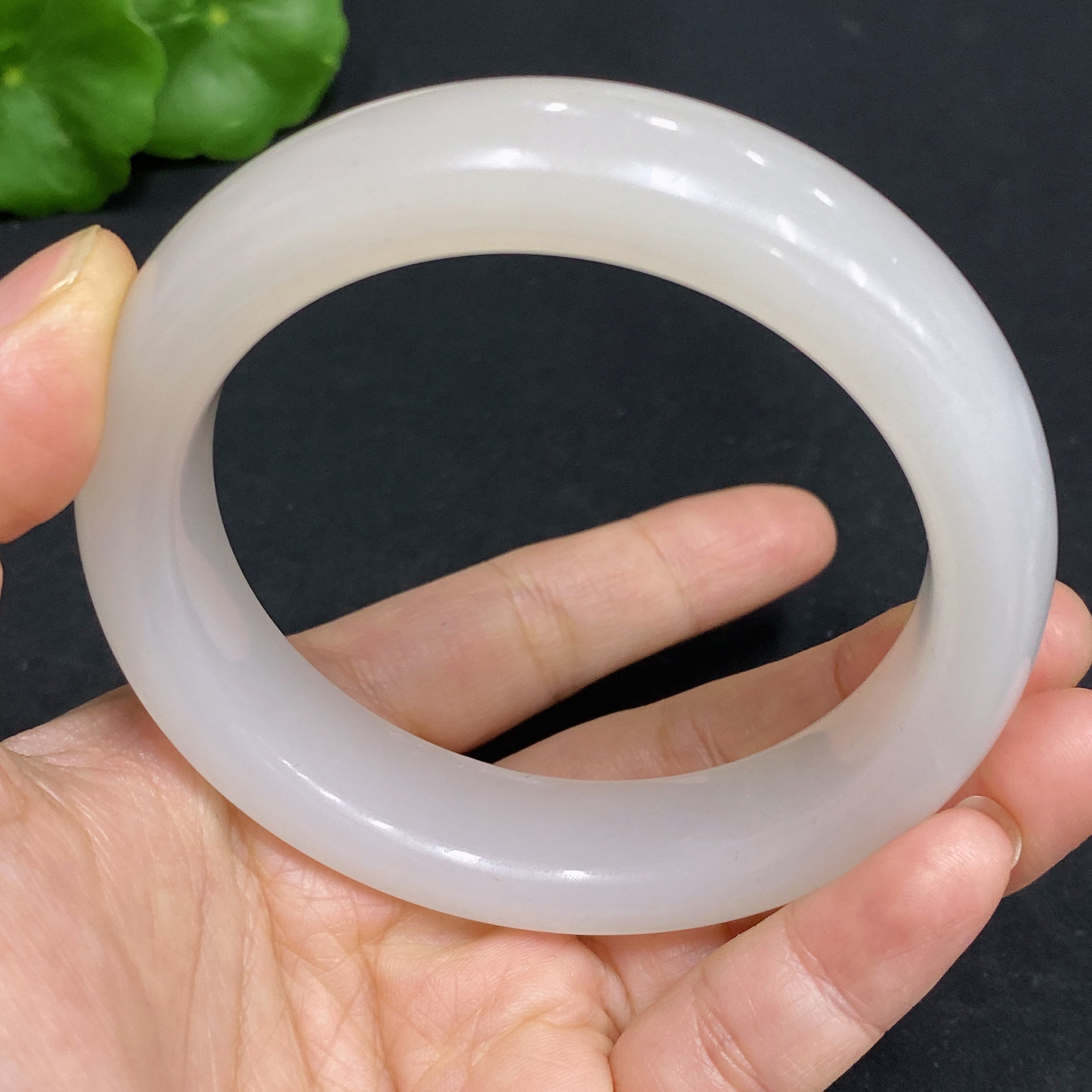 Hetian Jade Round Bracelet Size 59 Total Weight Approx. 76.2g