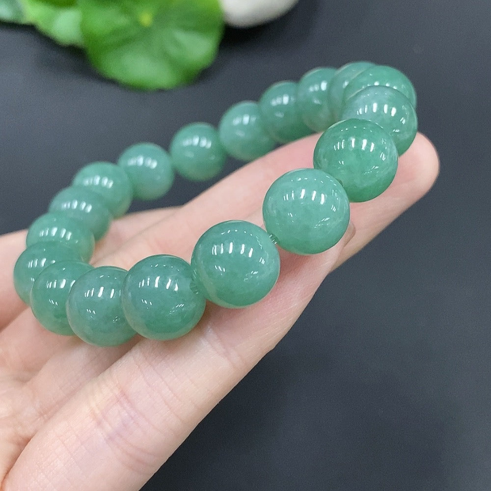 Jadeite Bead Necklace Approx. 10.8mm