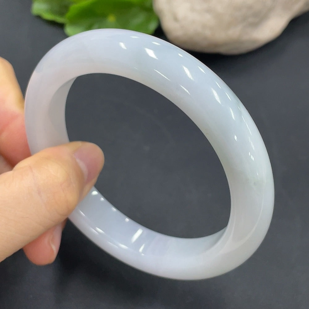 Jadeite Round Bangle | Huiliu Certified