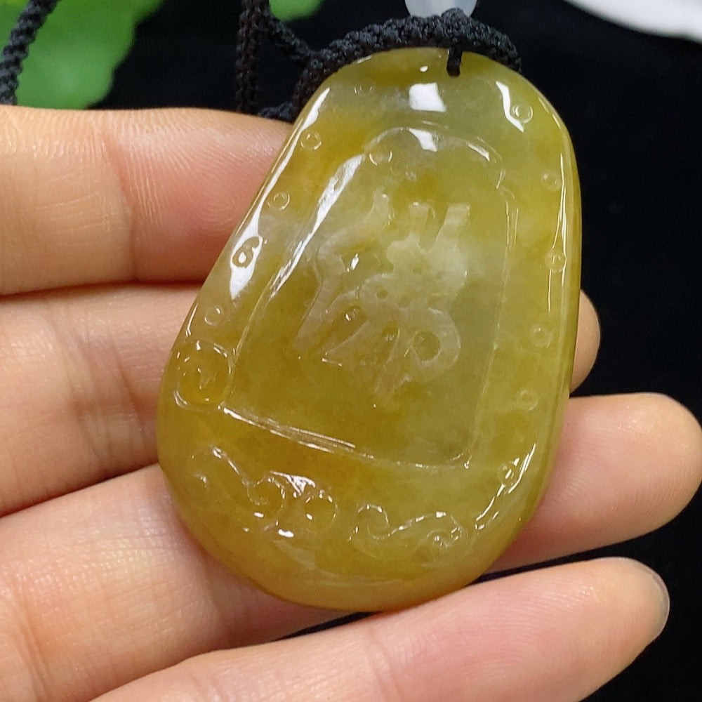 Jadeite Buddha Pendant Total Weight Approx. 29.69g (including rope weight) with non-A grade beads