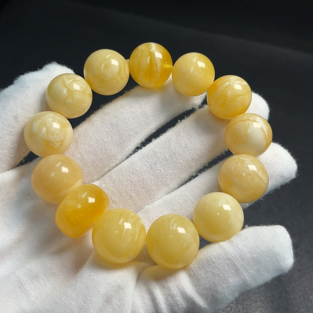 Amber Beeswax Bracelet . mm | Huiliu Certified