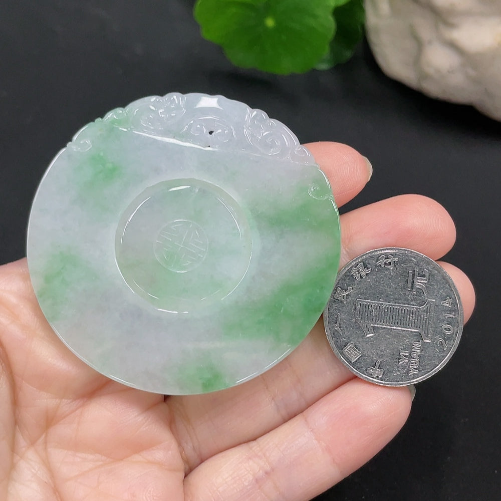 Jadeite Pendant Antique Plaque Total Weight Approx. 30.29g