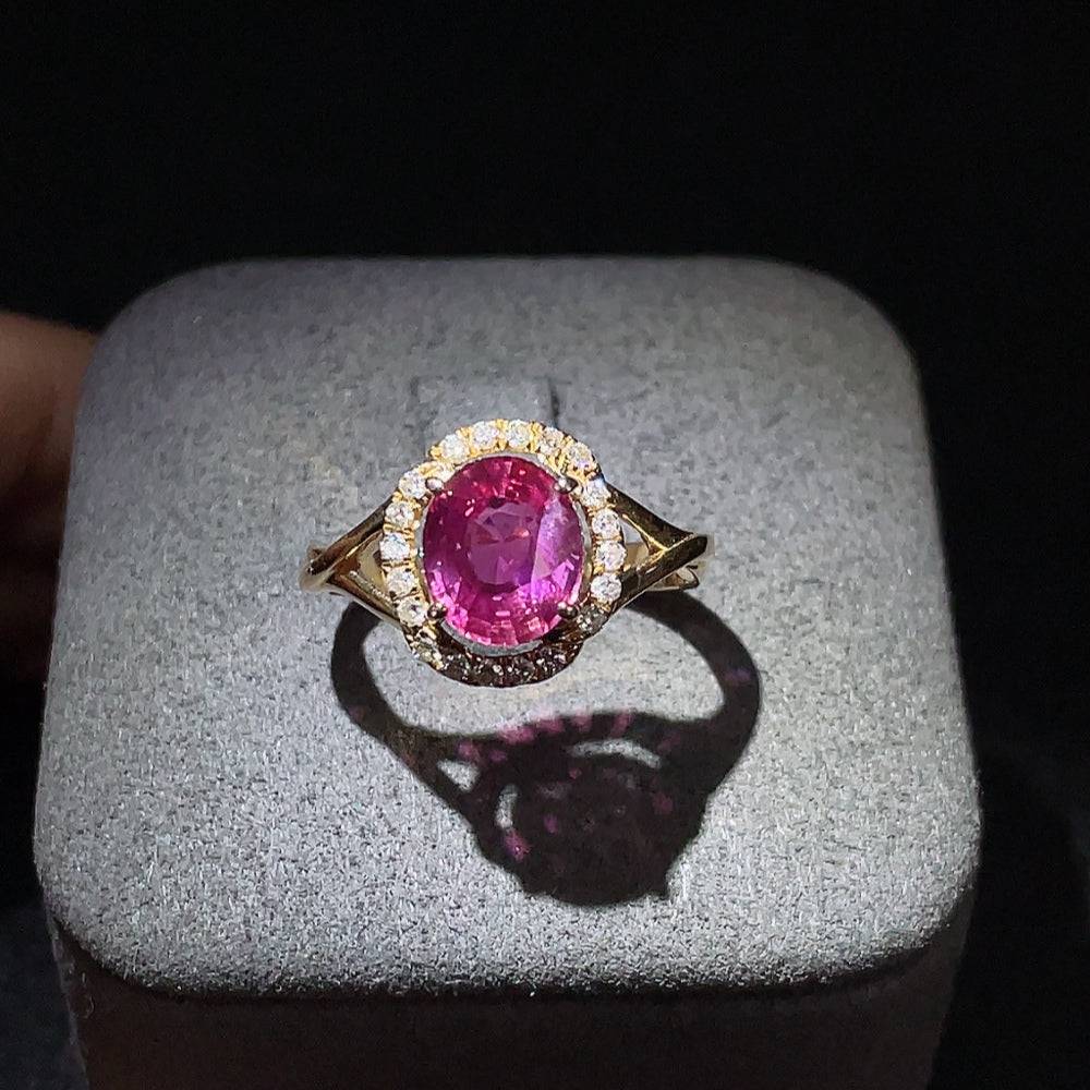 18K sapphire ring with diamond accents, size 14, from HUILIU HQ, featuring a stunning gemstone design and elegant craftsmanship.