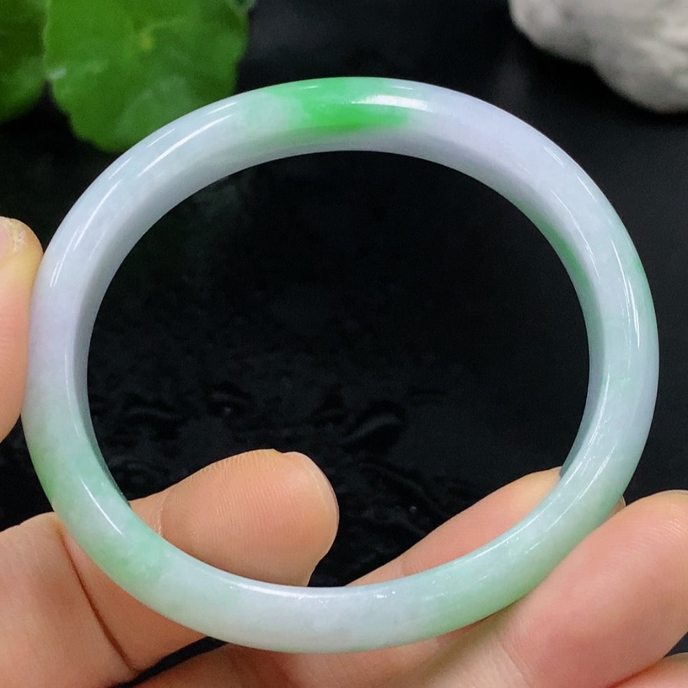 Jadeite Concubine Bangle Size 52/46.1 Total Weight Approx. 32.19g