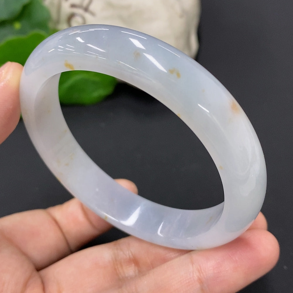 Jadeite Round Bangle Size 56.3 Total Weight Approx. 50.6g