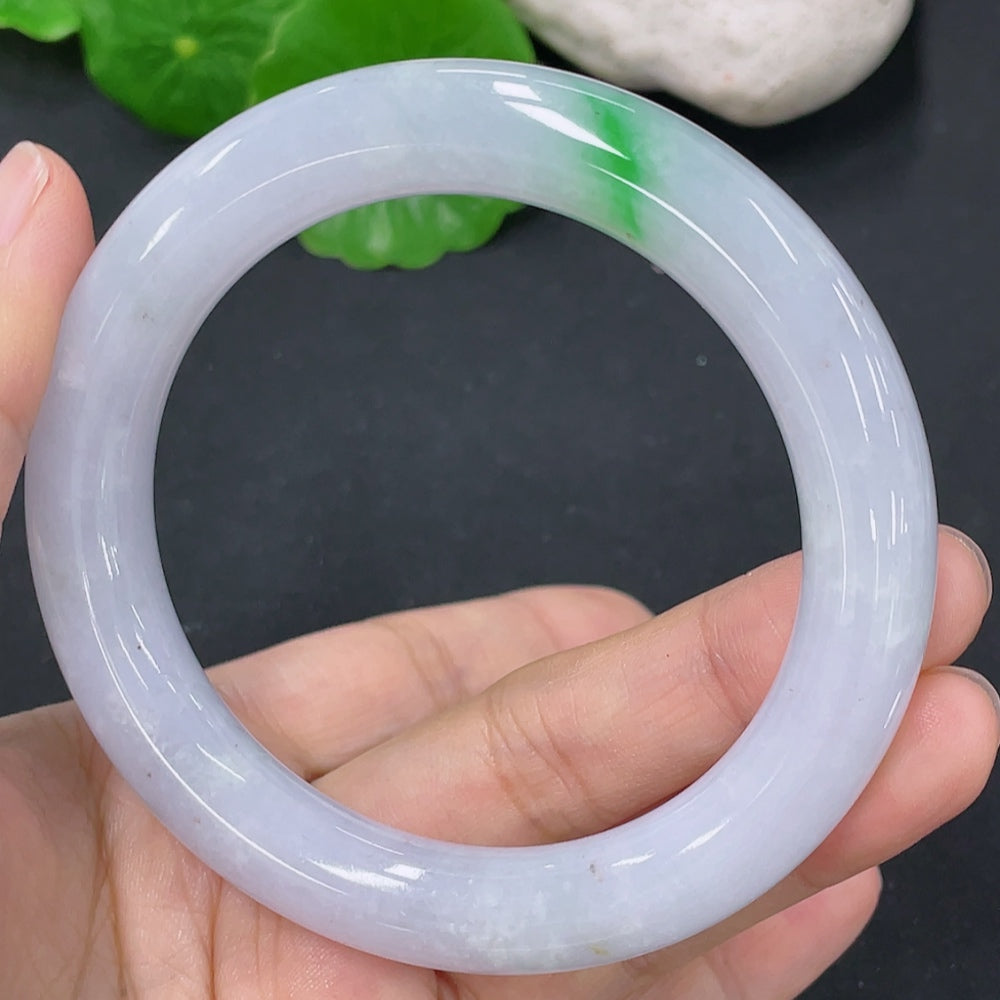 Jadeite Round Bangle Total Weight Approx. 59.9g Size 55.2