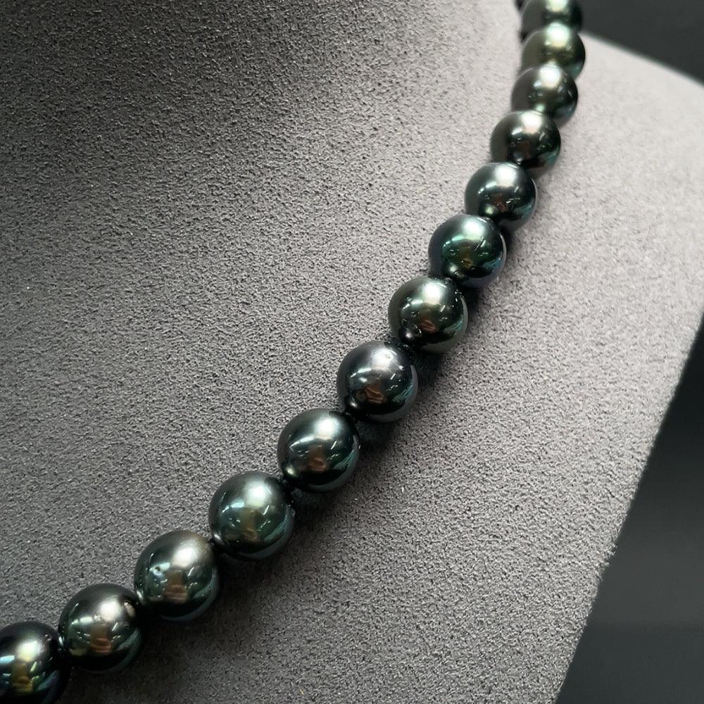 Saltwater Pearl Necklace, Non-Gold, Color Origin Undetermined-10.8mm