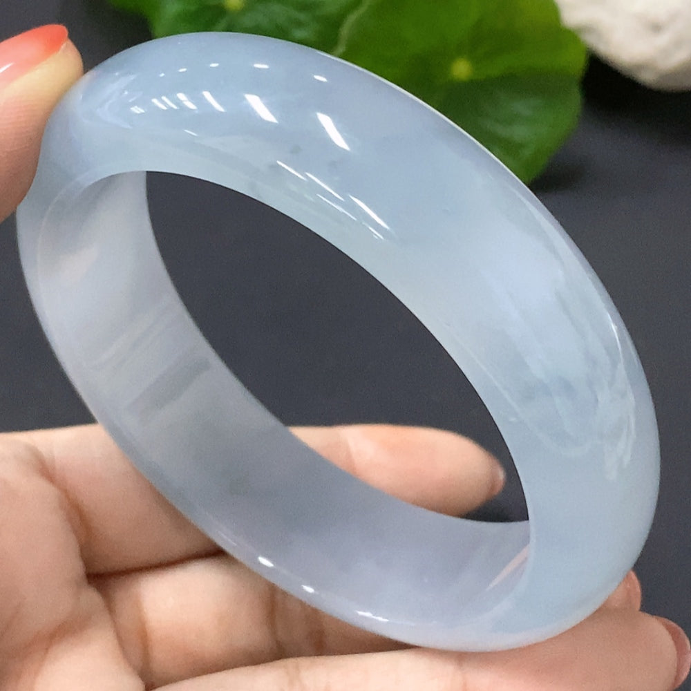 Jadeite Round Bangle Size 57.7 Total Weight 76.138g