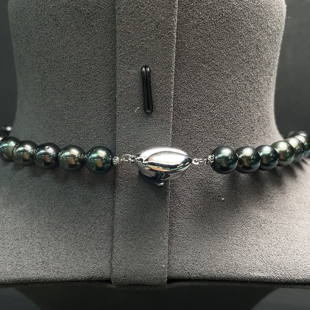 Saltwater Pearl Necklace, Non-Gold, Color Origin Undetermined-10.8mm