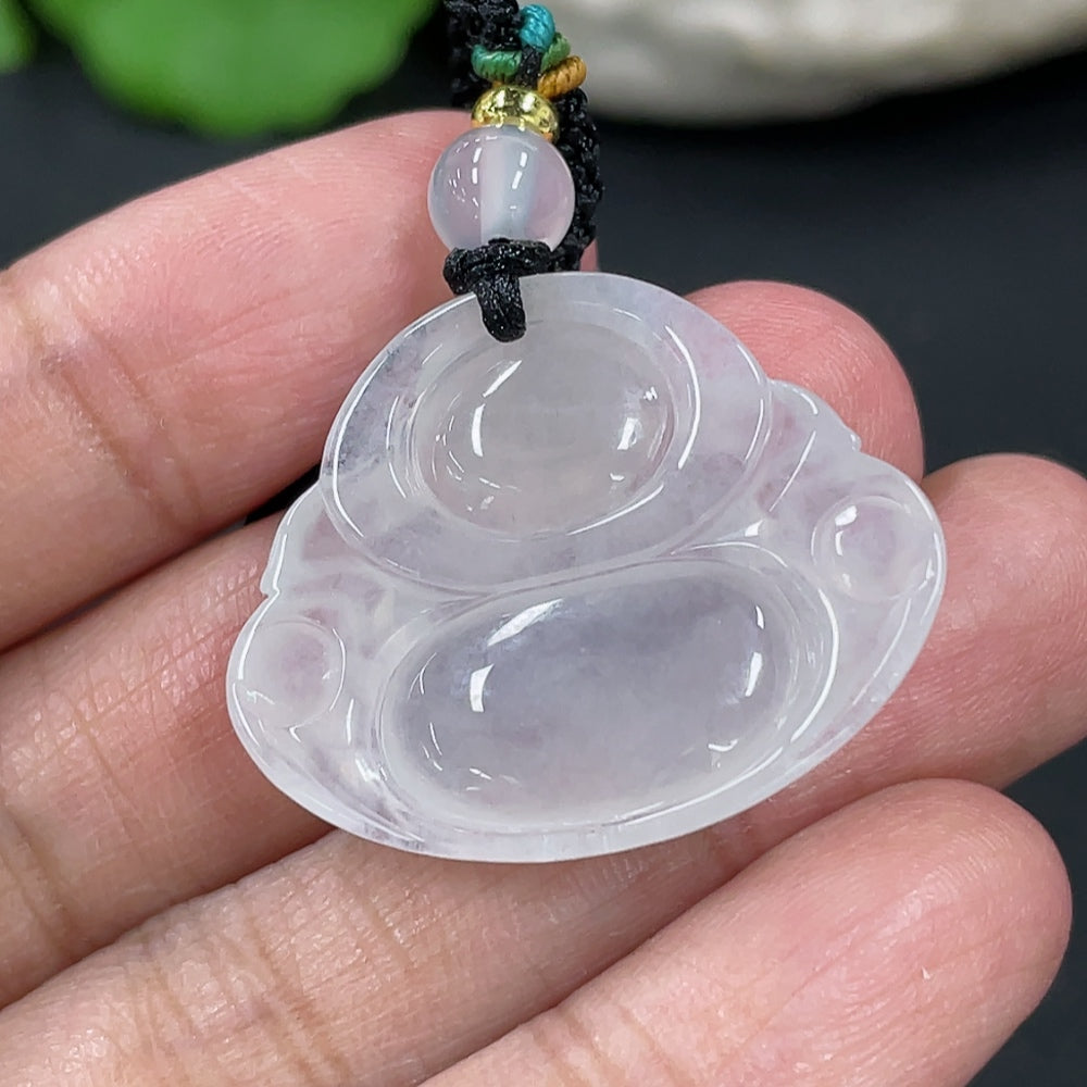 Jadeite Buddha Pendant Total Weight Approx.8.84g Beads Non-A Non-Gold