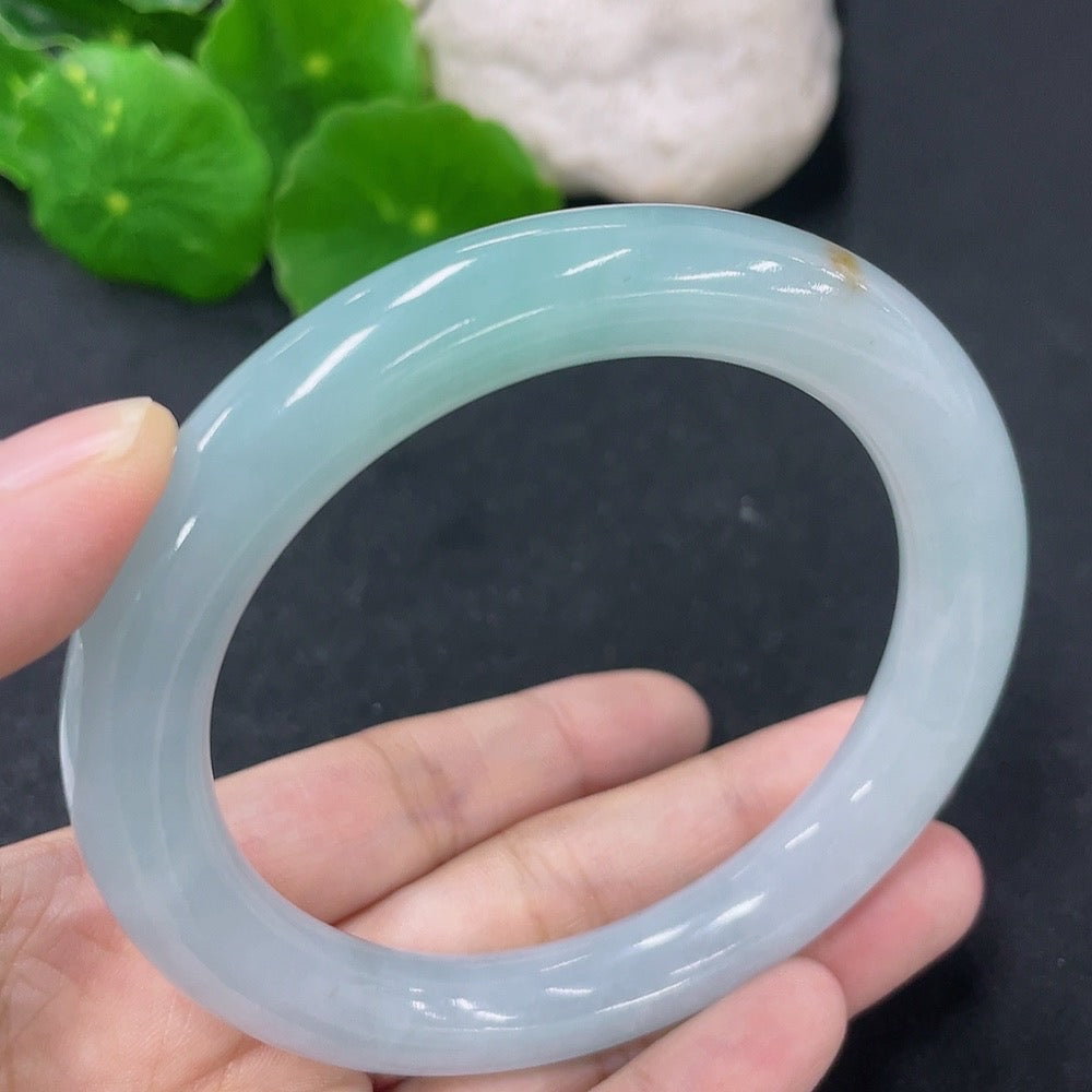 Jadeite Round Bangle Size 58.3mm Total Weight Approx. 60.28g
