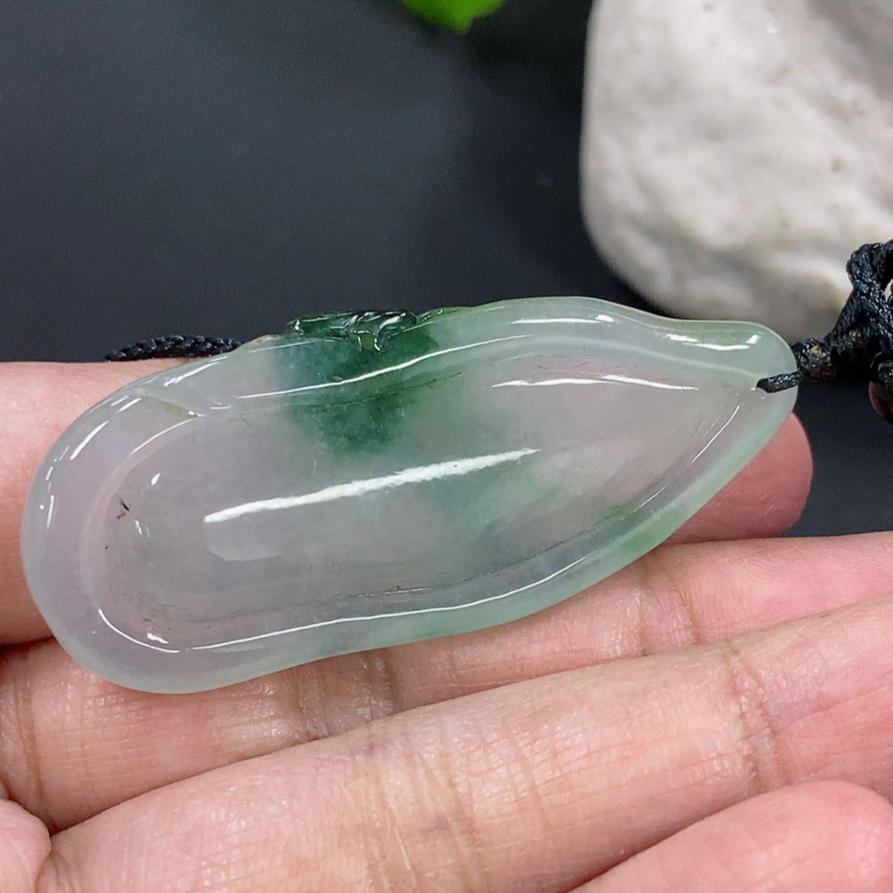 Jadeite Wealth and Prosperity Pendant