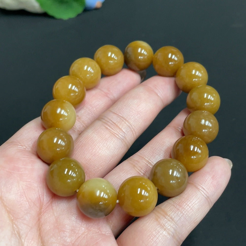 Hetian Jade Bracelet, . 13.9mm, . | Huiliu Certified