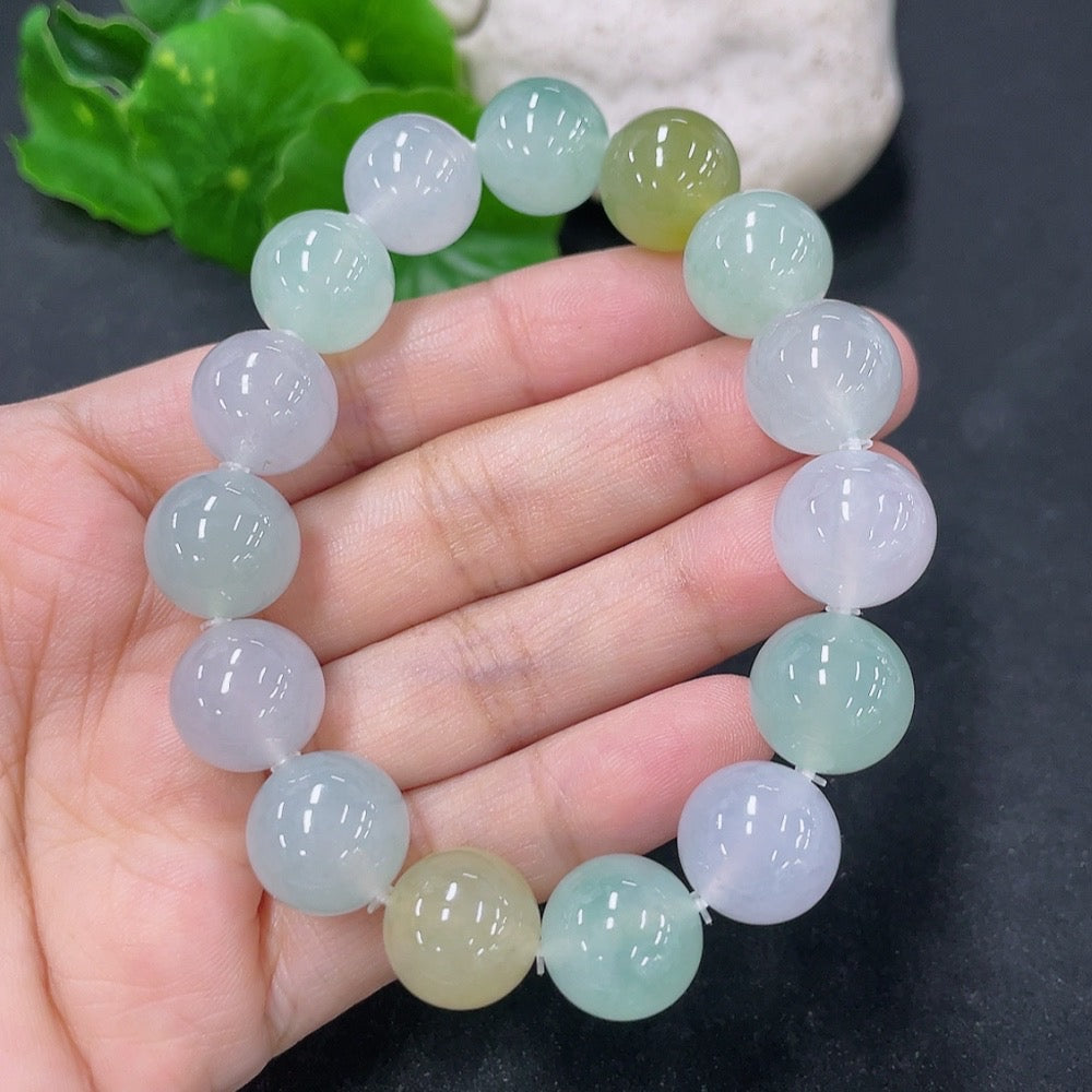 Jadeite Bracelet, Approx. 12.5mm, Total Weight Approx. 50.96g, Color Origin Undetermined