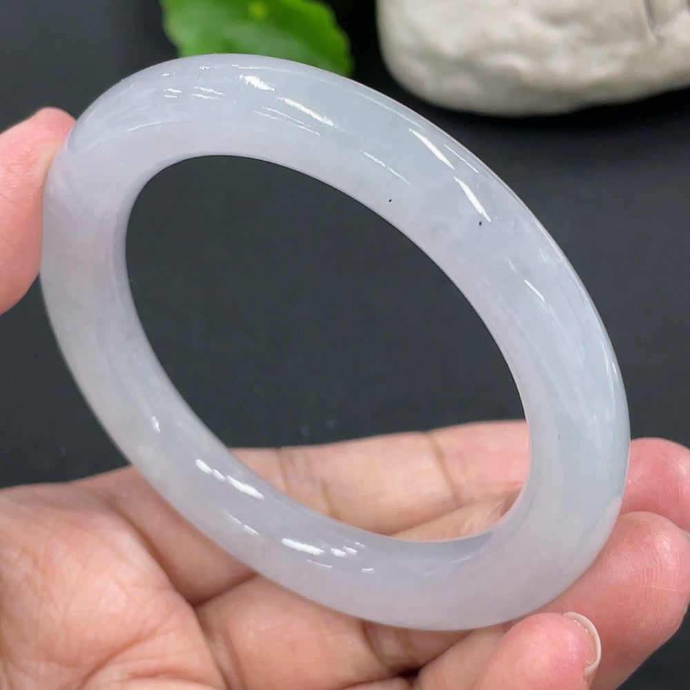 Jadeite Round Bracelet, Total Weight Approx. 49.45g, Size 52.6