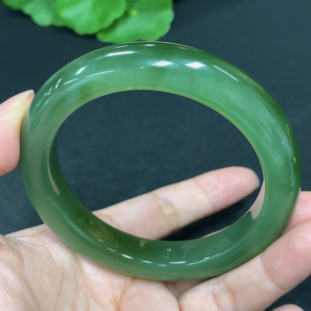 Hetian Jade Round Bracelet