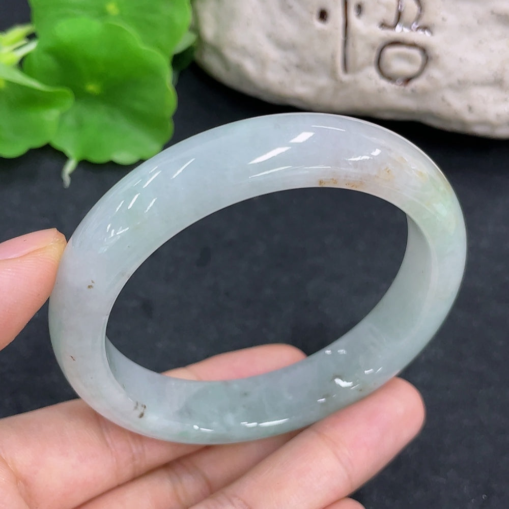 Jadeite Round Bangle Size 55.6 Total Weight Approx. 57.01g