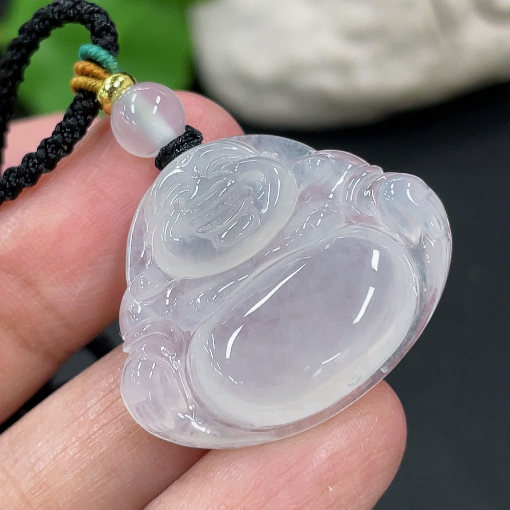 Jadeite Buddha Pendant Total Weight Approx.8.84g Beads Non-A Non-Gold