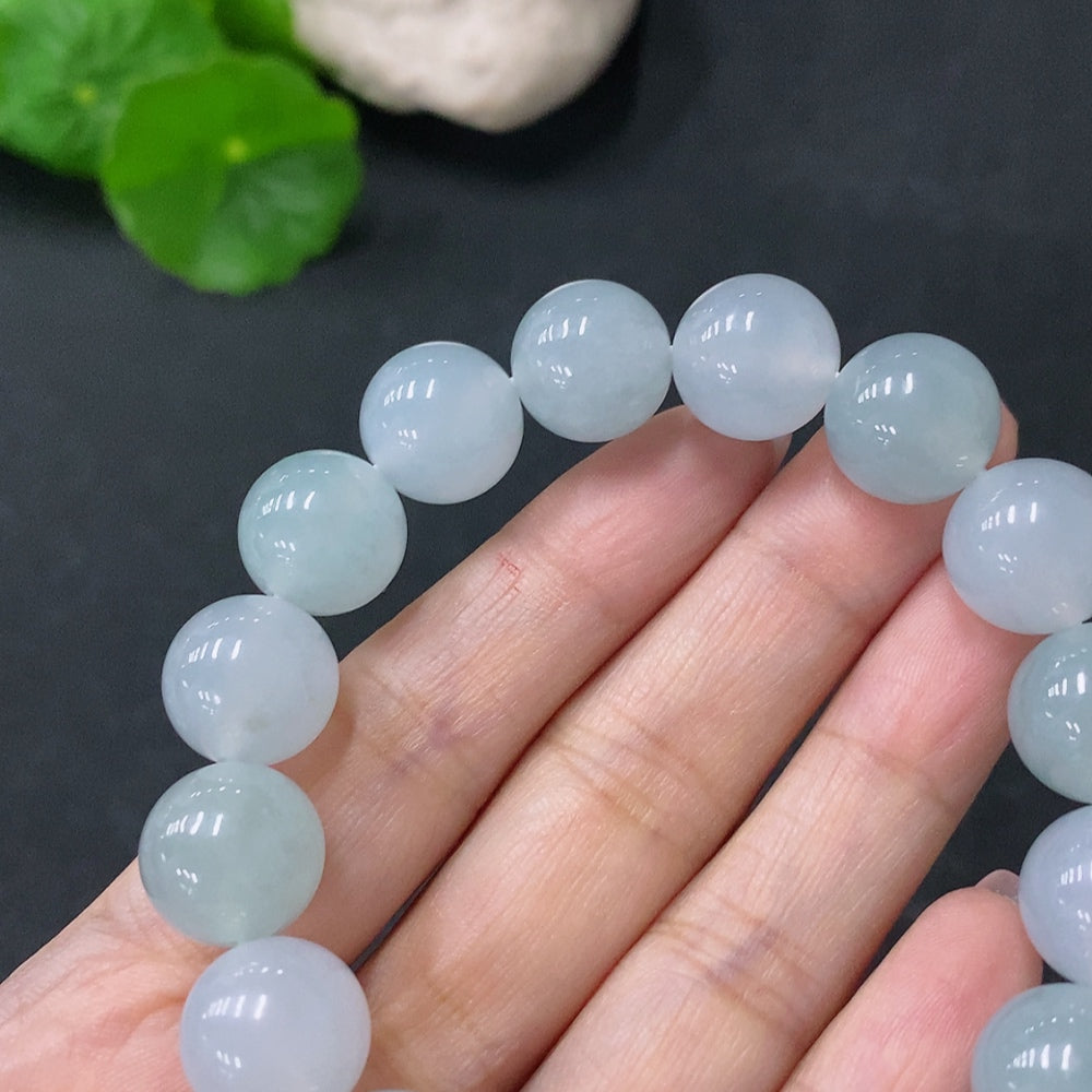 JadeiteBead Bracelet, Approx. 12.5mm, Total Weight Approx. 52.43g