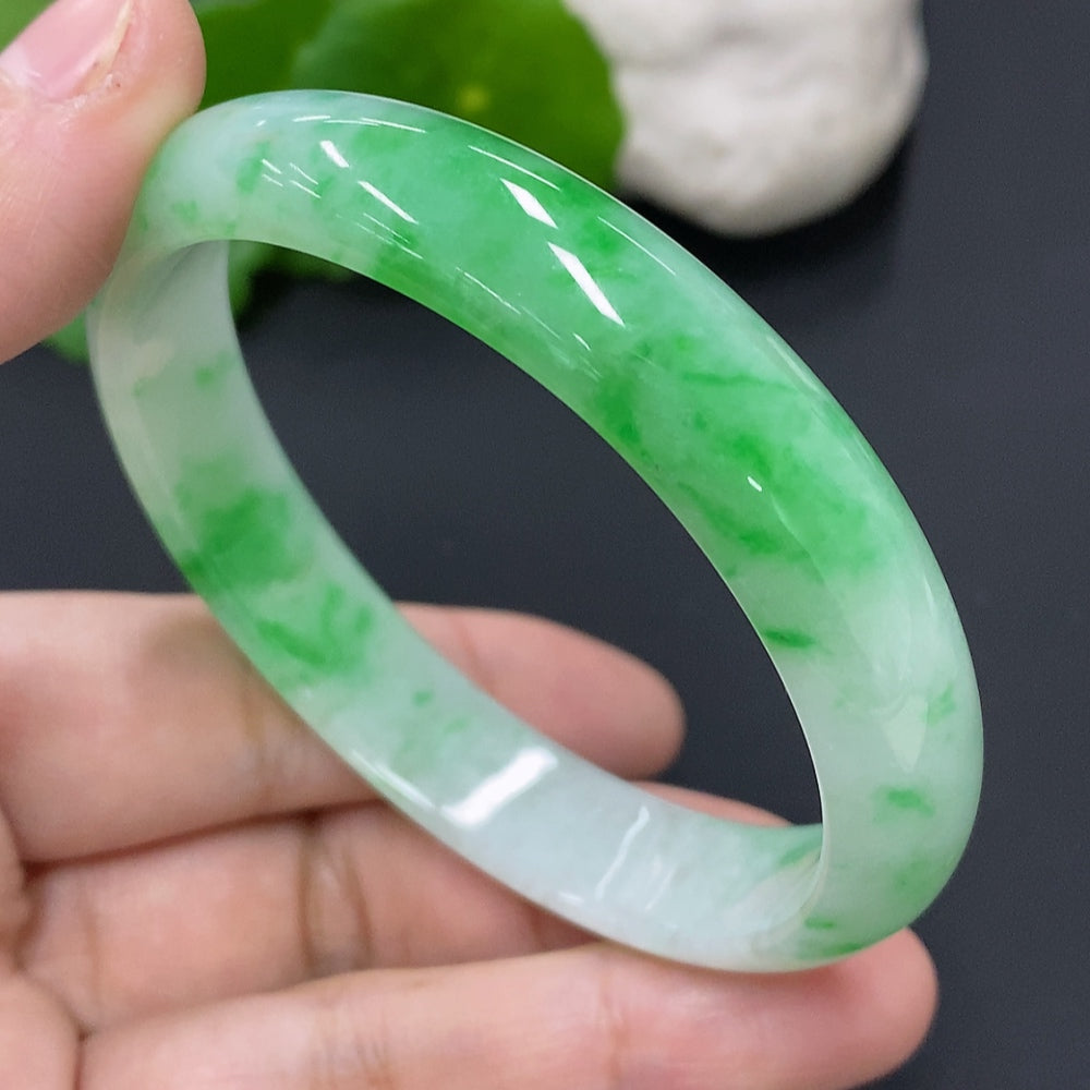 Jadeite Round Bangle Size 58 Total Weight Approx. 40.6g