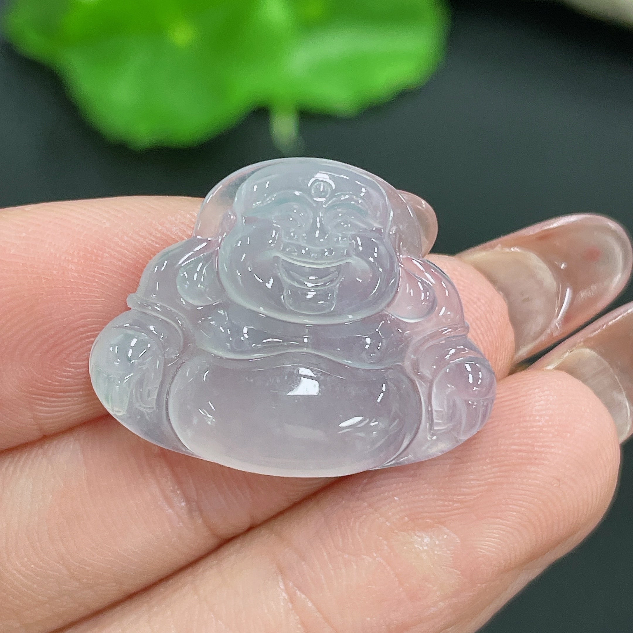 Jadeite Pendant Buddha Total Weight Approx. 3.94g