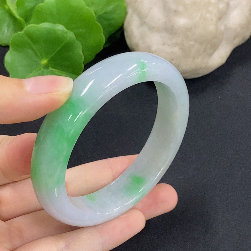 Jadeite Round Bangle Size 55.8 Total Weight Approx. 62.65g