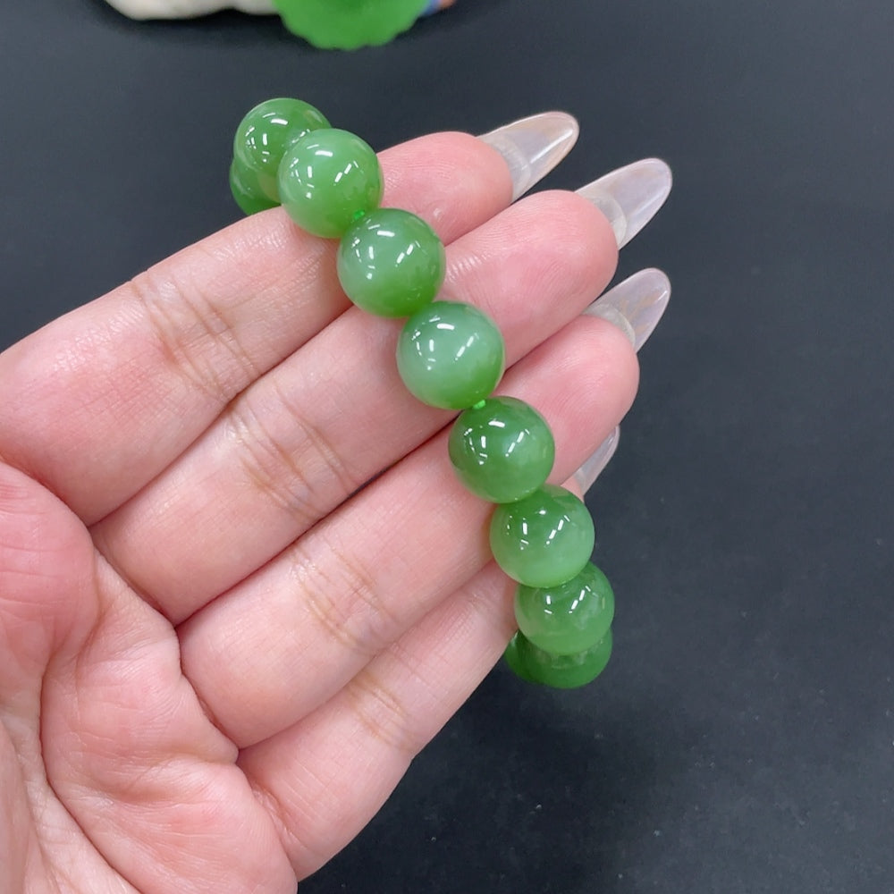 Hetian Jade Bracelet, Approx. 11.7mm, Total Weight Approx. 46.5g