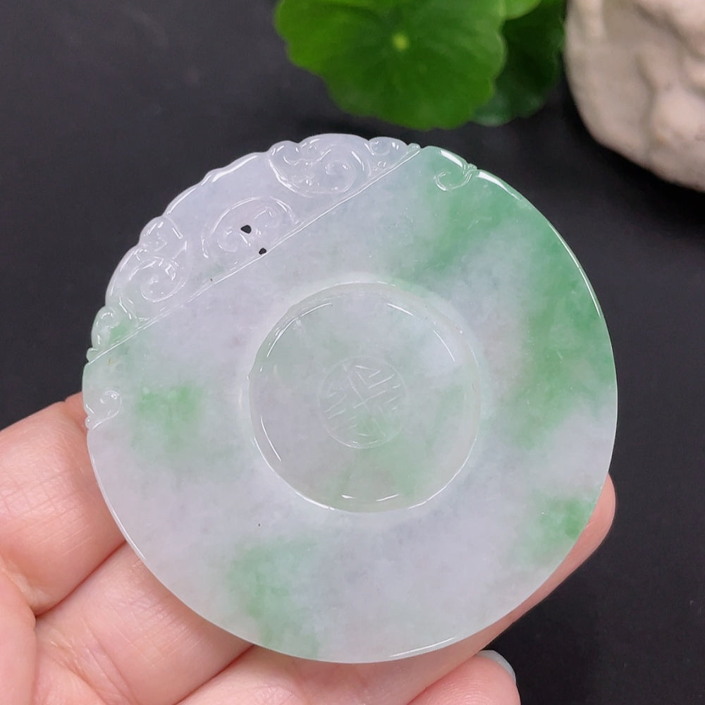 Jadeite Pendant Antique Plaque Total Weight Approx. 30.29g