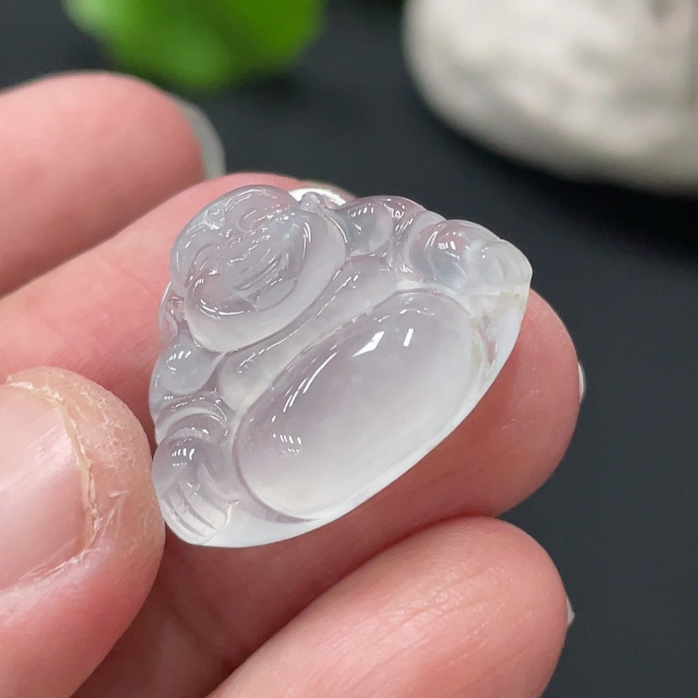 Jadeite Buddha Pendant, Total Weight Approx. 4g