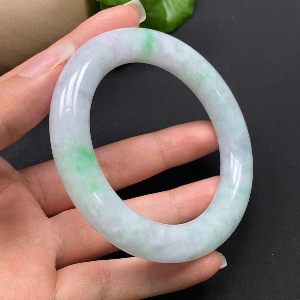 Jadeite Round Bangle Size 56.6 Total Weight Approx. 74.52g
