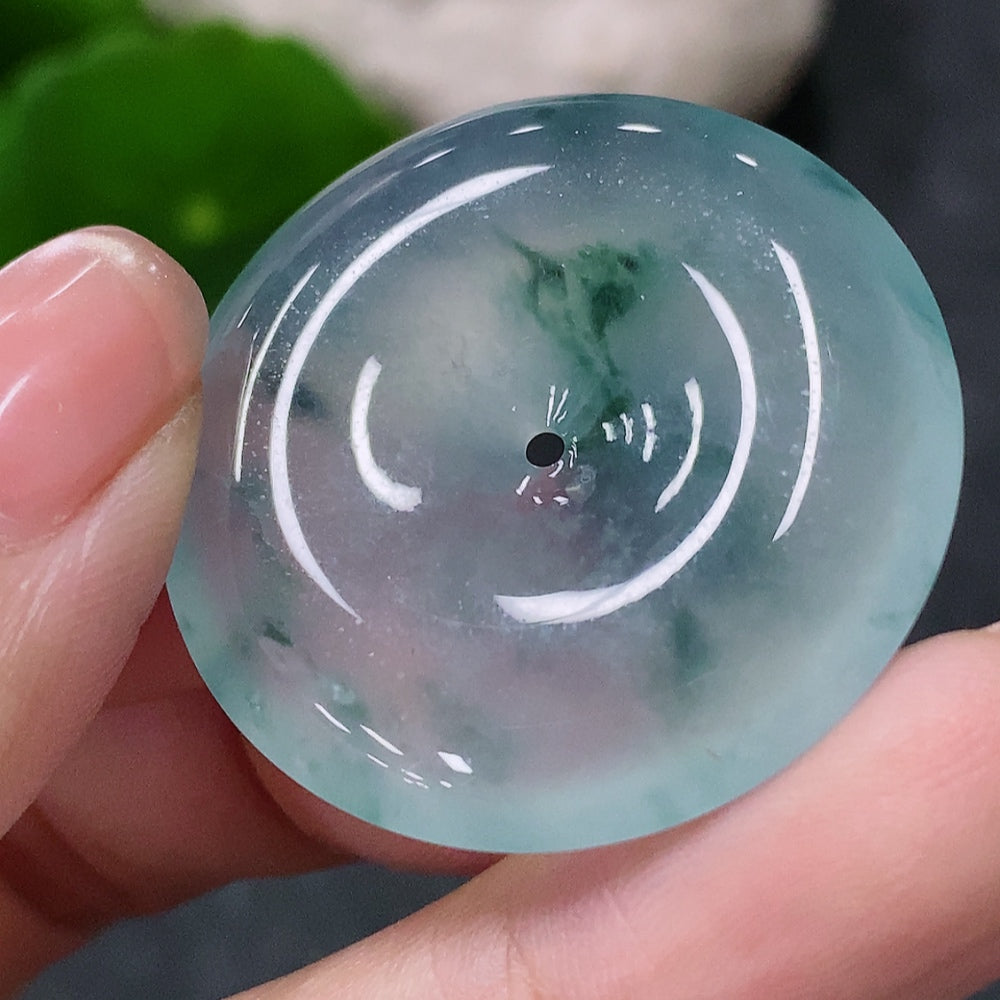 Jadeite Pendant Peace Knot, Total Weight Approx. 10.57g