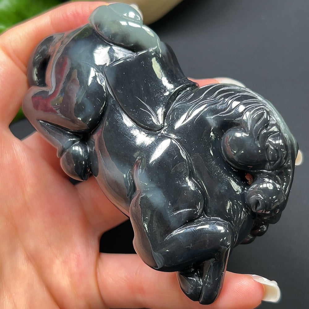 Hetian Jade Horse Ornament, Total Weight Approx. 201.84g