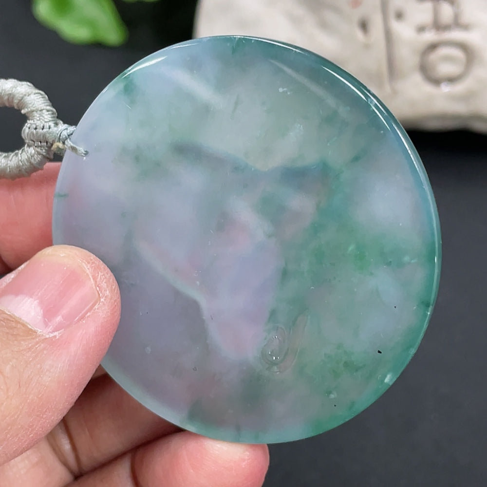 Jadeite Mahavairocana Pendant Total Weight Approx. 36.55g