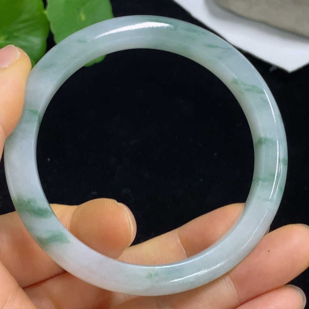 Jadeite Round Bangle Size 57.6 Total Weight Approx. 40.23g