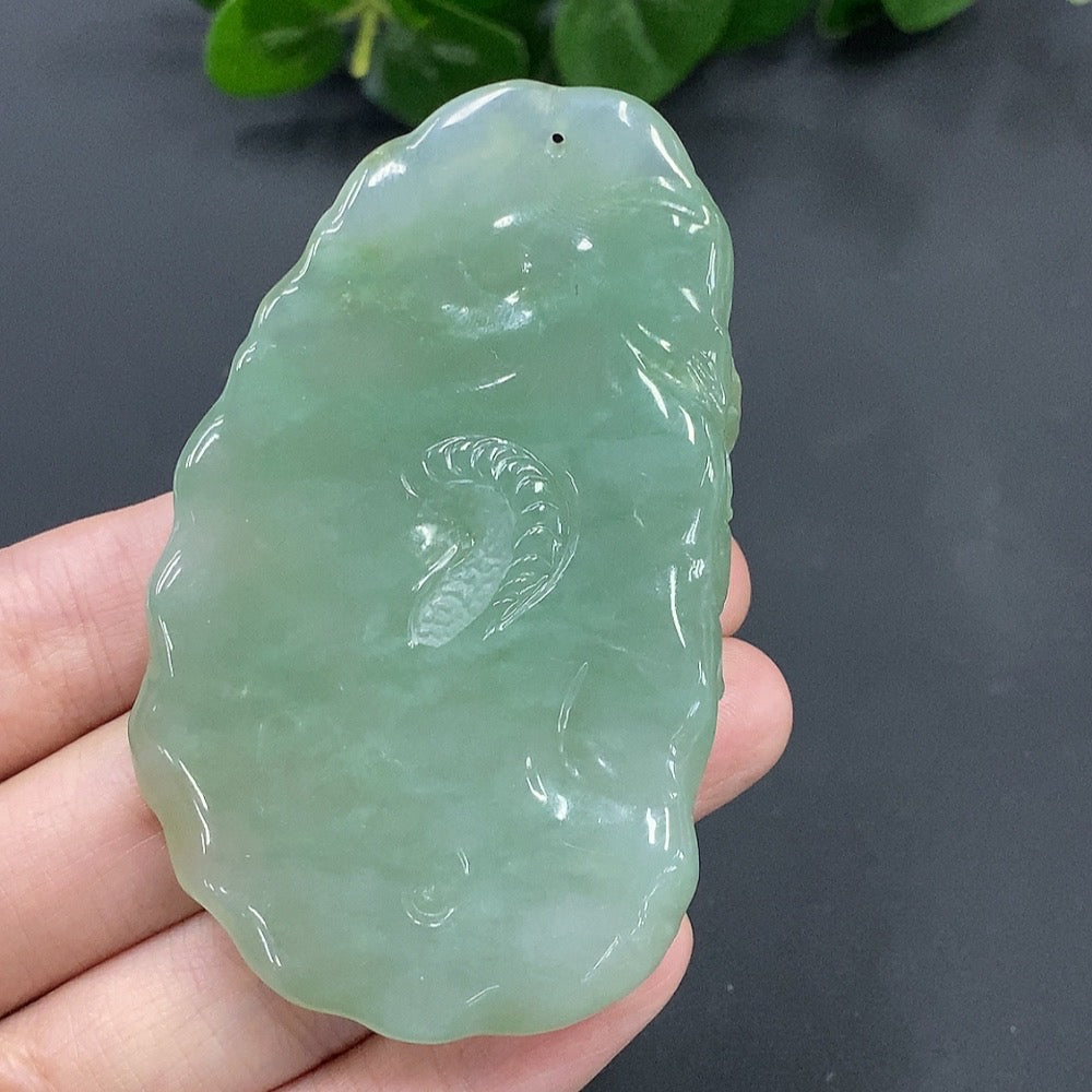 JadeiteDragon Traversing the World Pendant