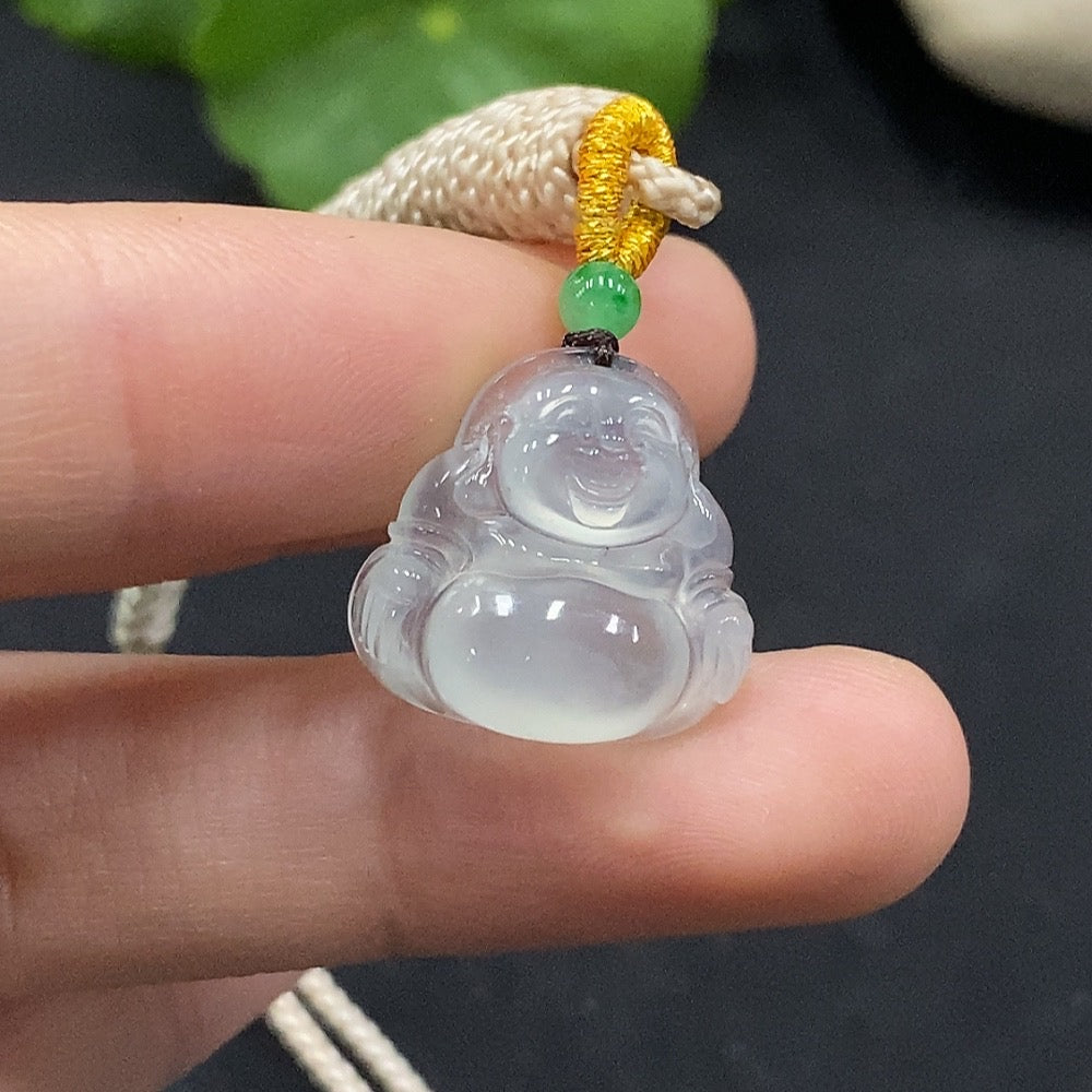 Jadeite Buddha Pendant Total weight about 3.55g