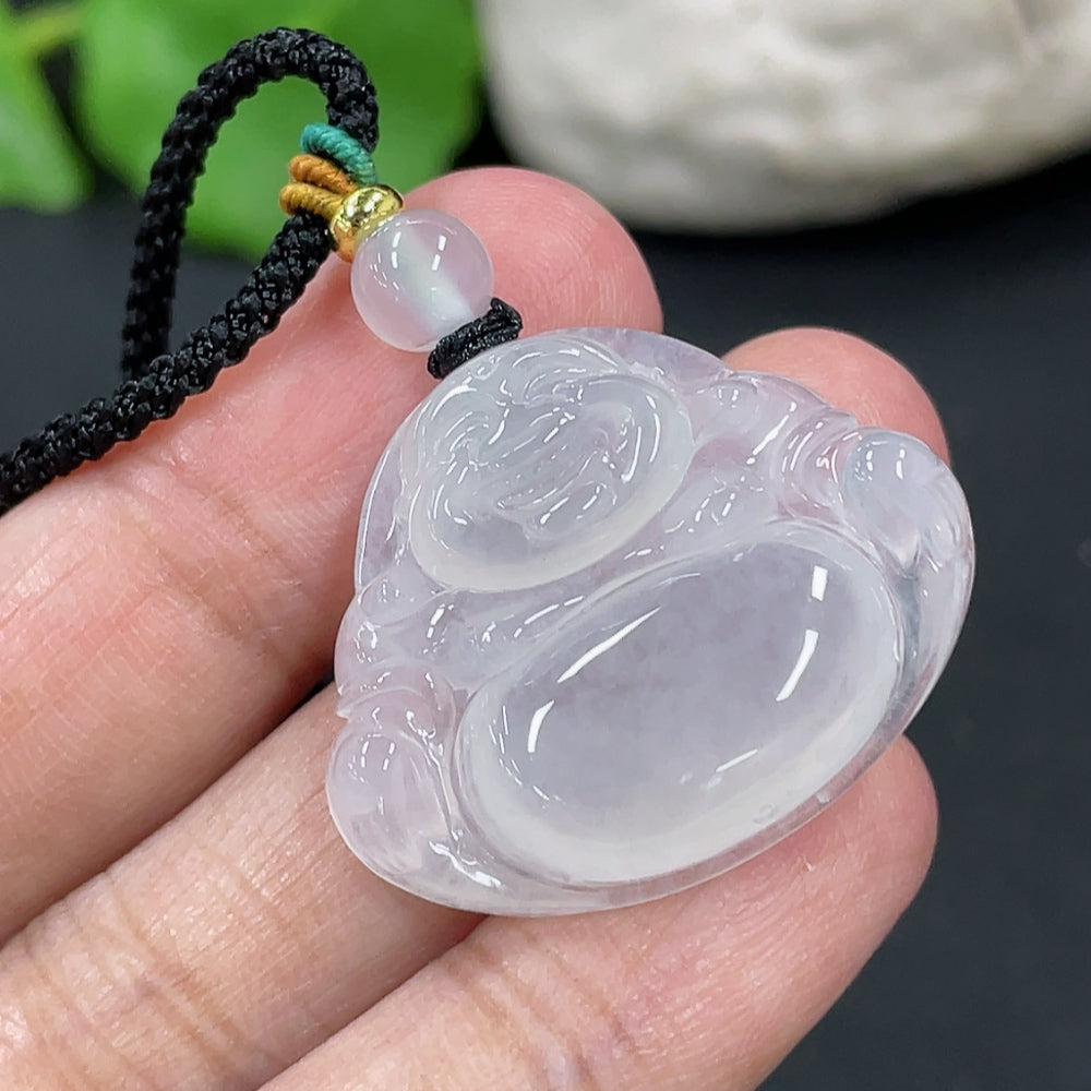 Jadeite Buddha Pendant Total Weight Approx.8.84g Beads Non-A Non-Gold