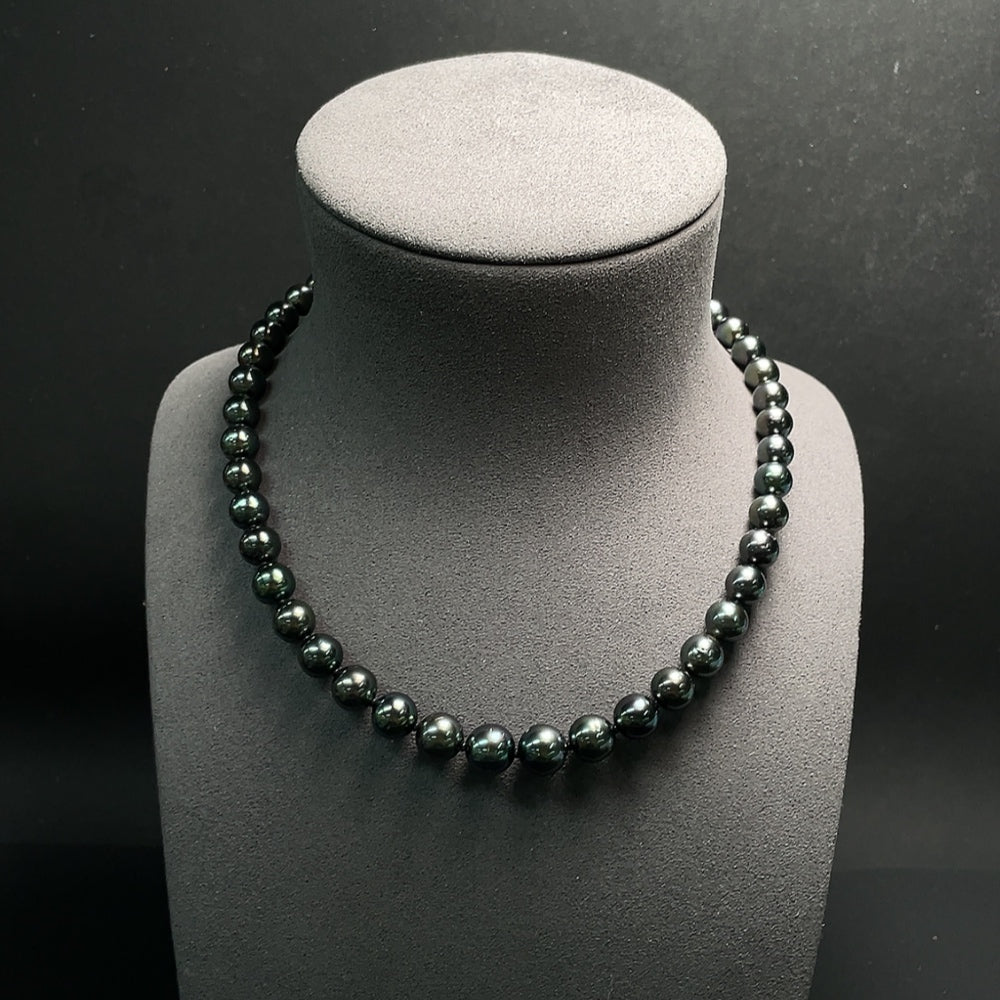 Saltwater Pearl Necklace, Non-Gold, Color Origin Undetermined-10.8mm